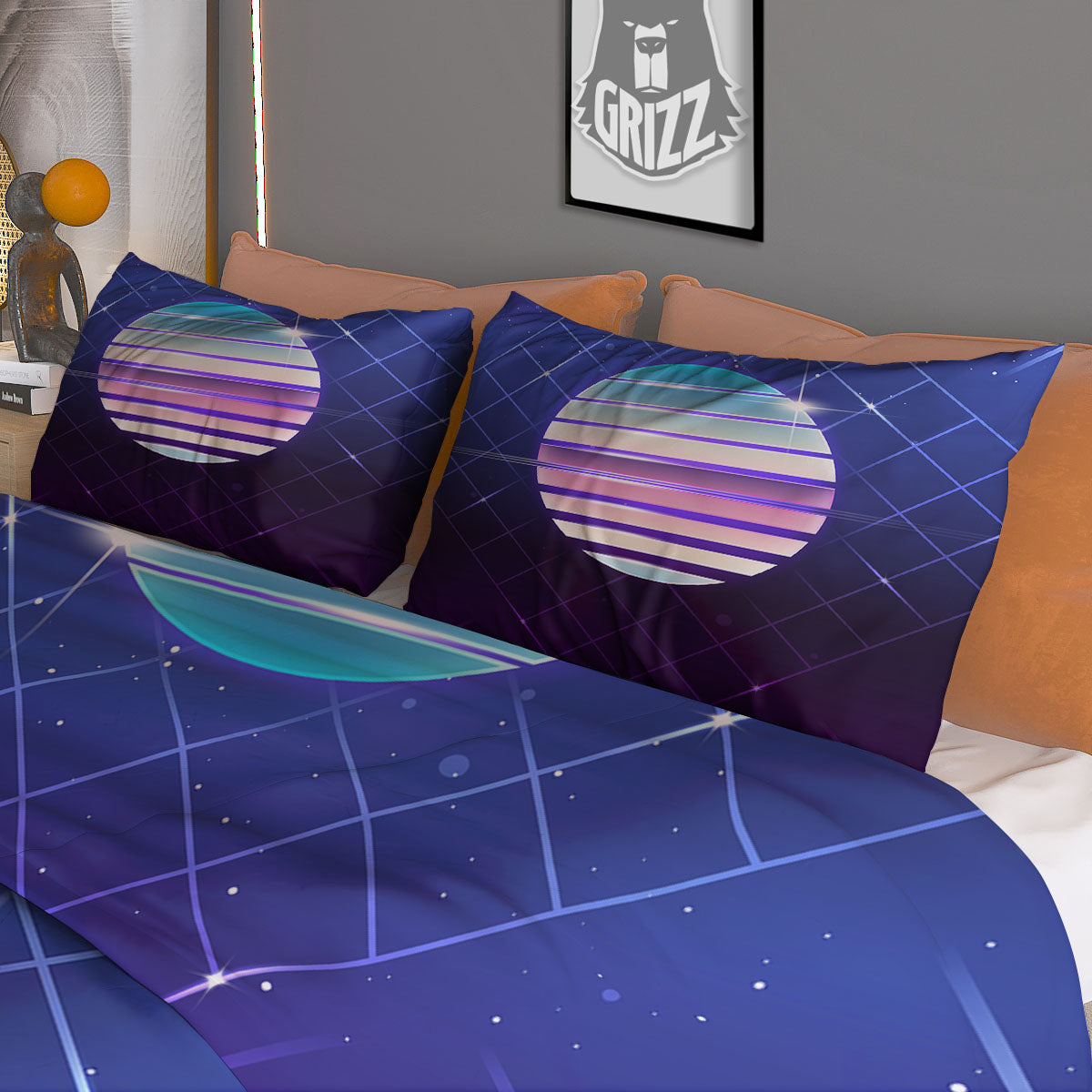 Cupcake Unicorn Print Pattern Duvet Cover Bedding Set