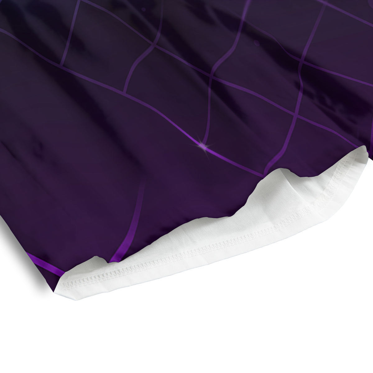 Disco Ball Purple Light Print Men's Athletic Shorts