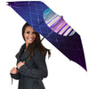 Disco Ball Purple Light Print Umbrella-grizzshop