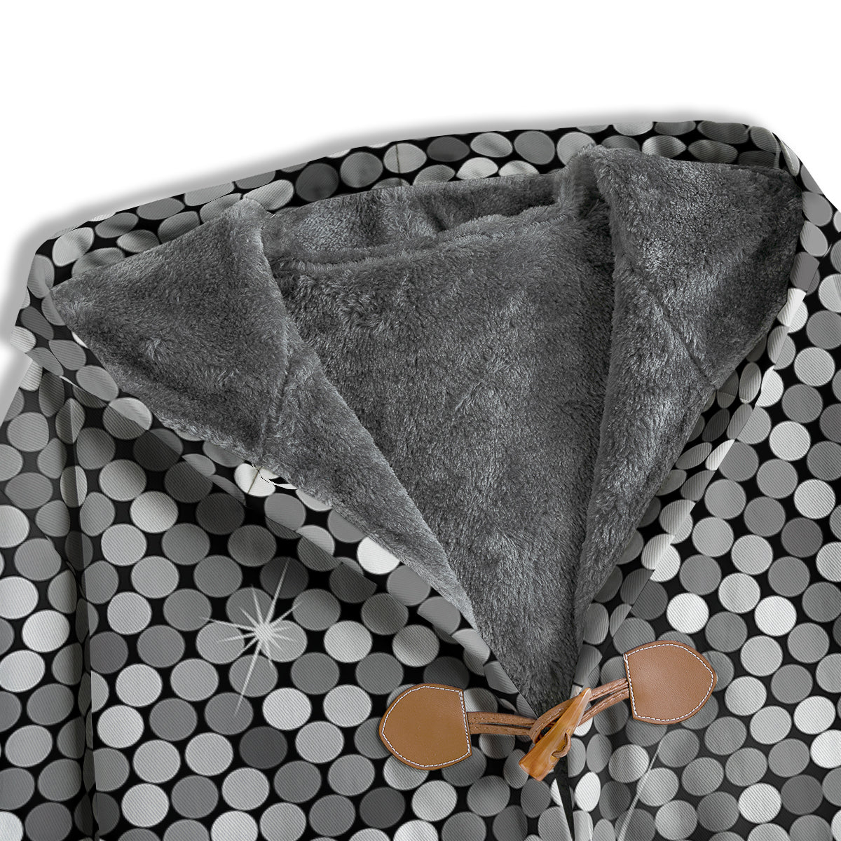 Disco Ball Texture Print Men's Windbreaker Jacket-grizzshop