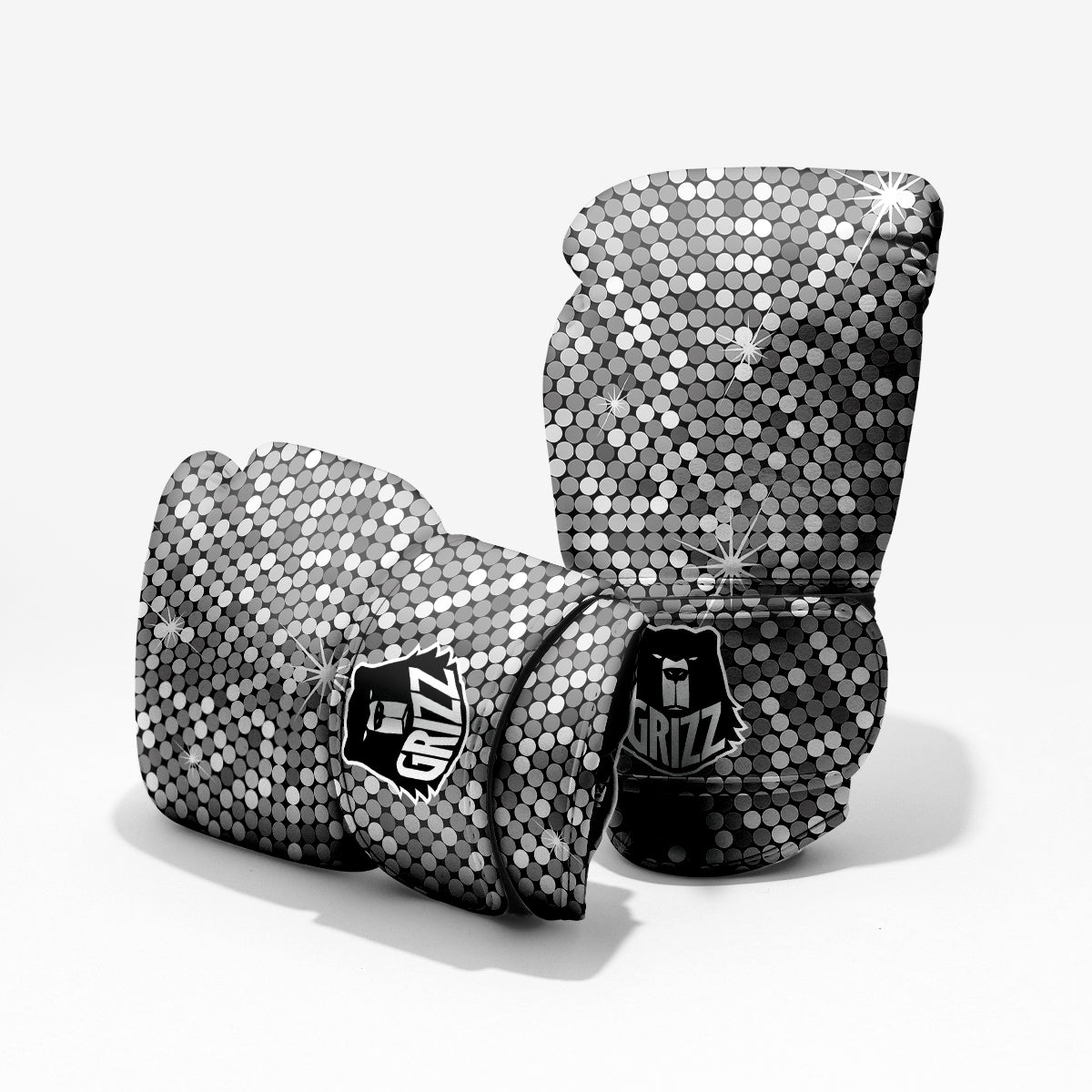 Disco Ball Texture Print Pro Boxing Glove