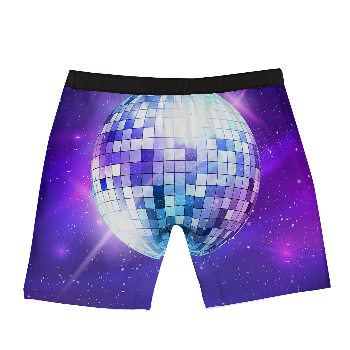 Disco Ball Ultraviolet Print Boxer Briefs-grizzshop