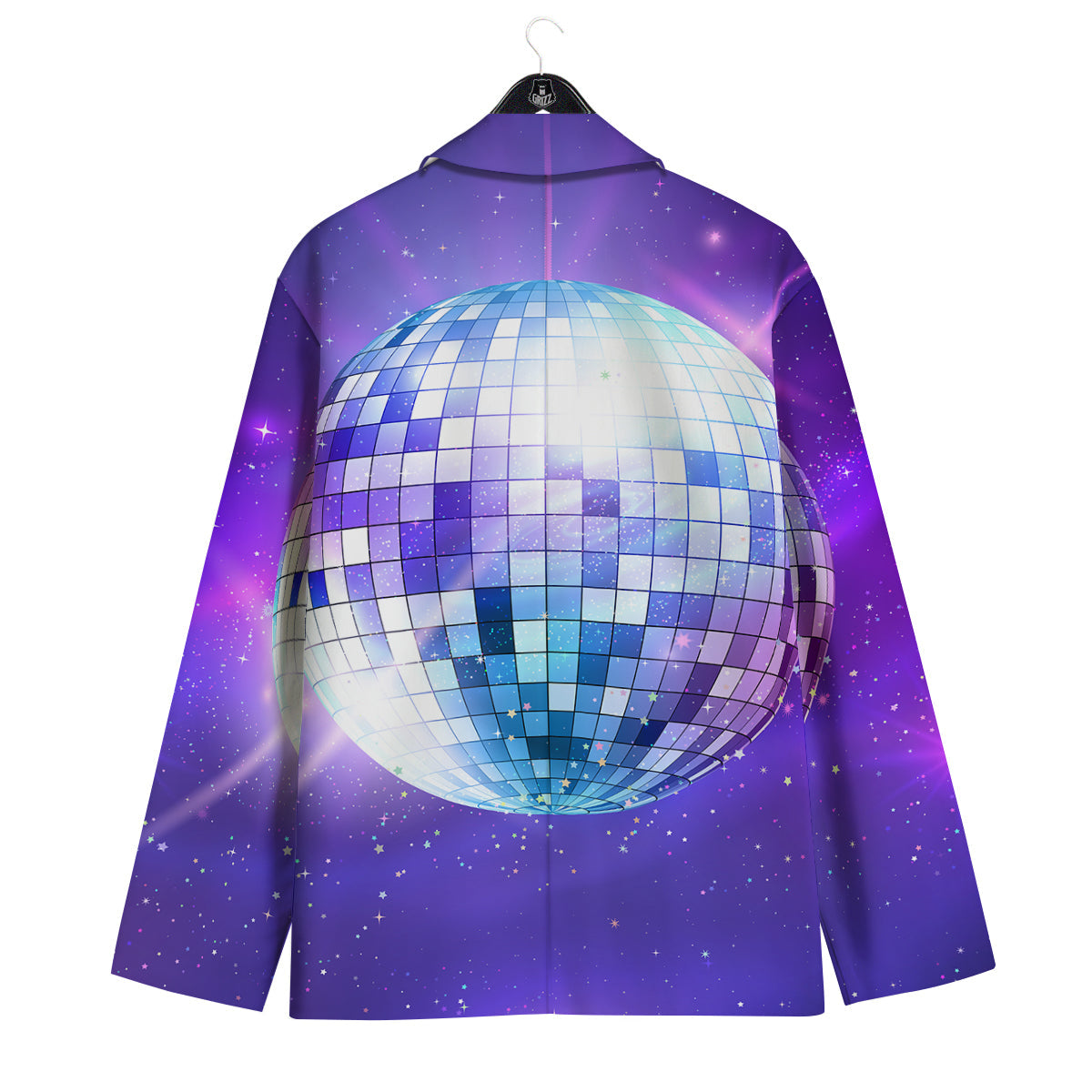 Disco Ball Ultraviolet Print Men's Sport Coat-grizzshop