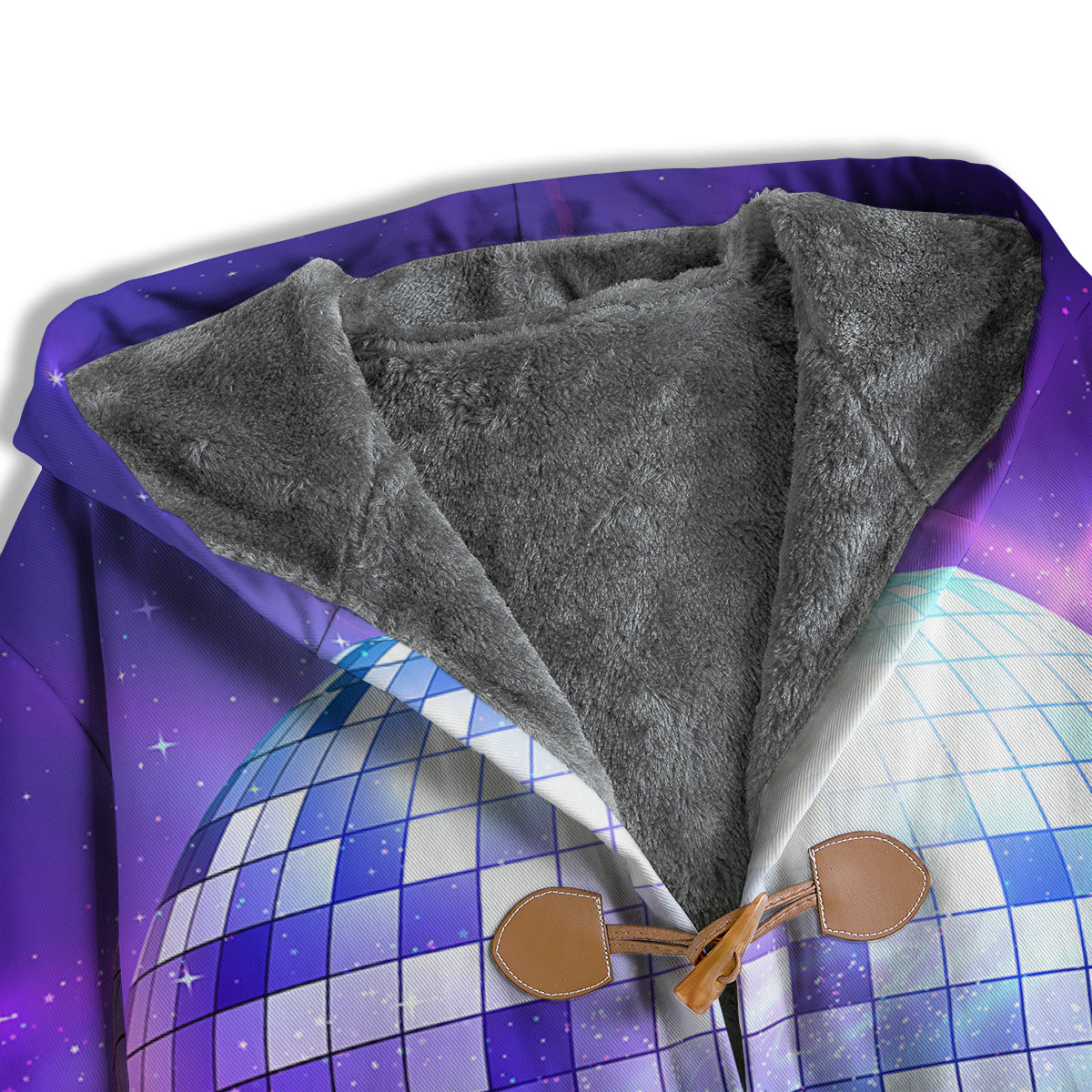 Disco Ball Ultraviolet Print Men's Windbreaker Jacket-grizzshop