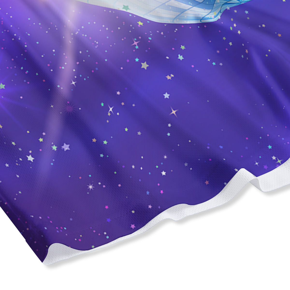 Gras Geometric Mardi Print Pattern Mesh Shorts