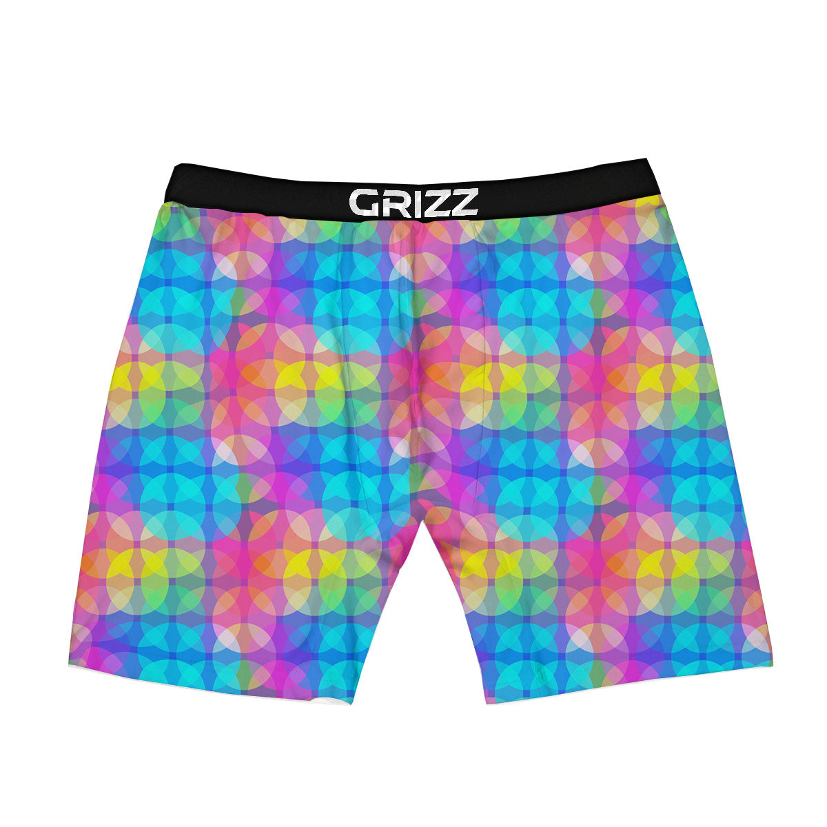 Disco Lights Colorful Print Pattern Boxer Briefs-grizzshop