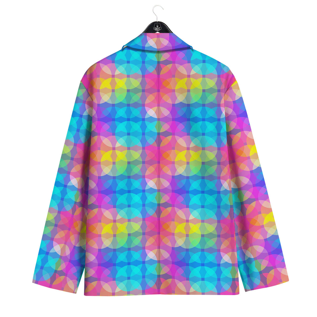 Disco Lights Colorful Print Pattern Men's Sport Coat-grizzshop
