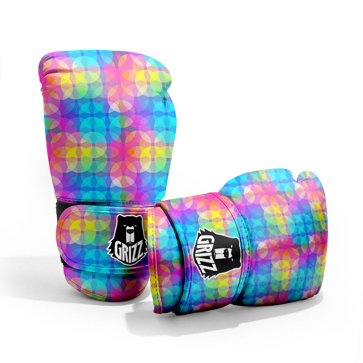Disco Lights Colorful Print Pattern Pro Boxing Glove