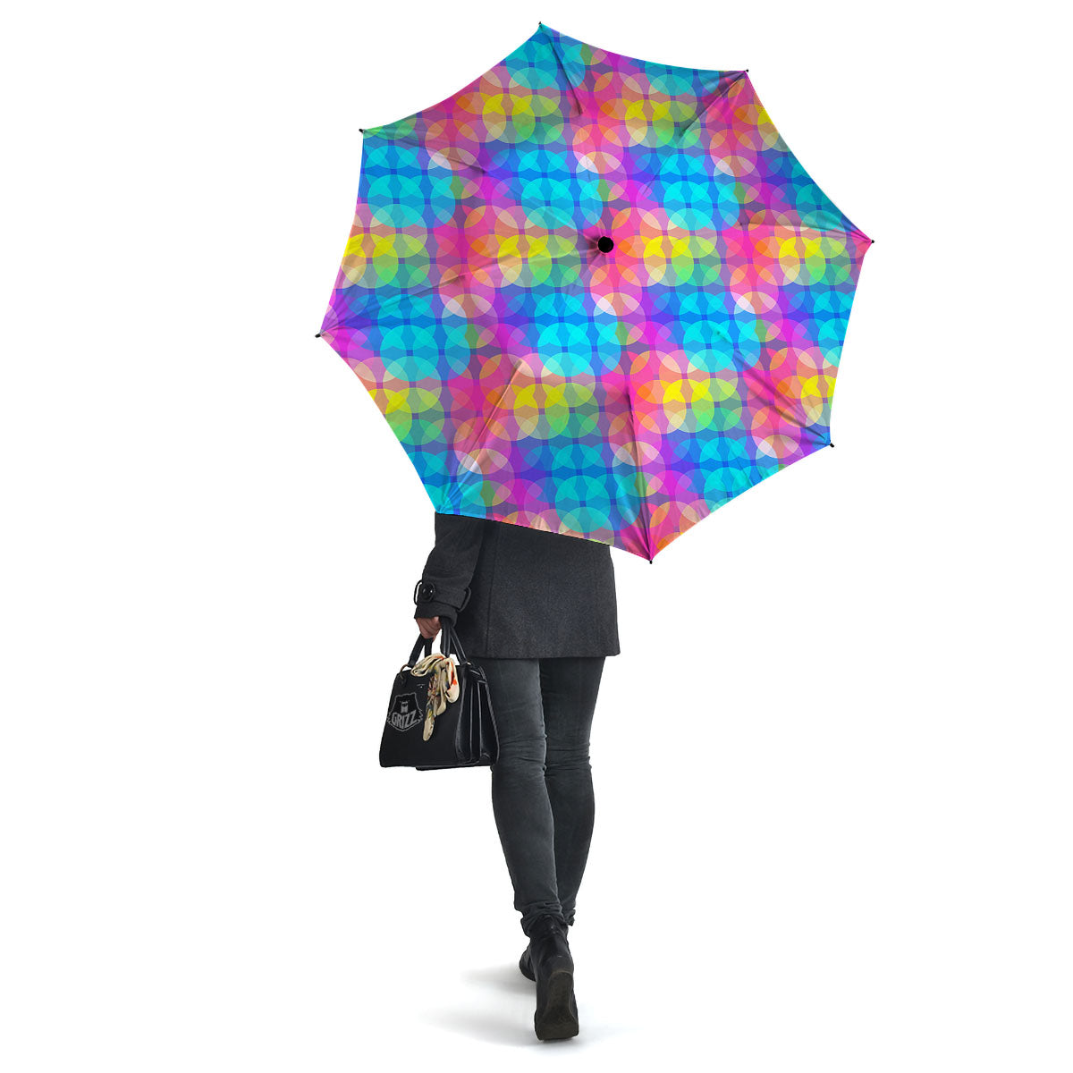 Disco Lights Colorful Print Pattern Umbrella-grizzshop