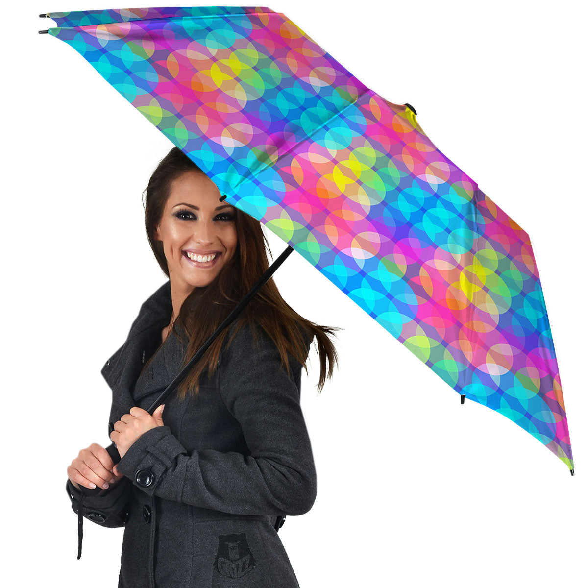 Disco Lights Colorful Print Pattern Umbrella-grizzshop