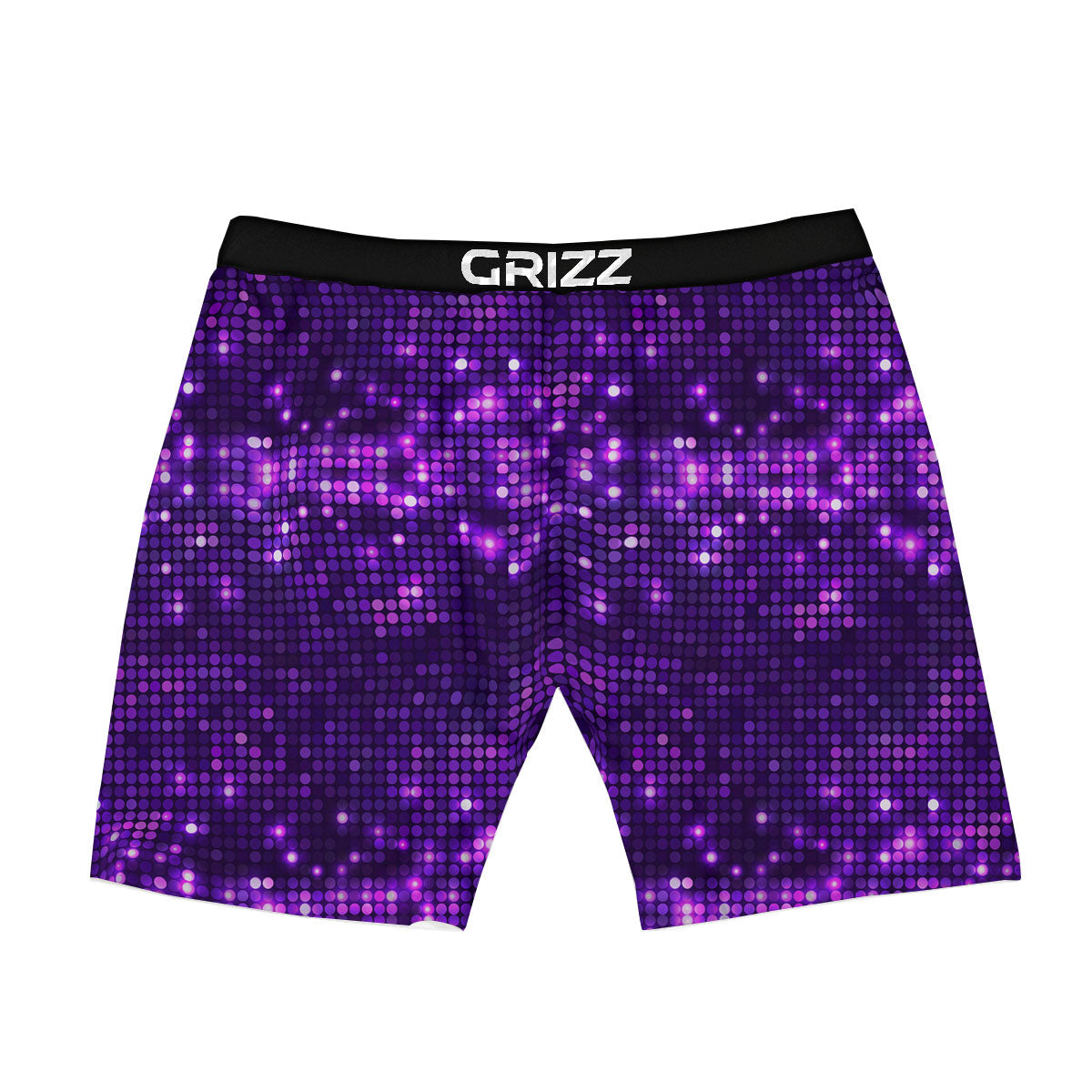 Disco Lights Purple Print Pattern Boxer Briefs-grizzshop