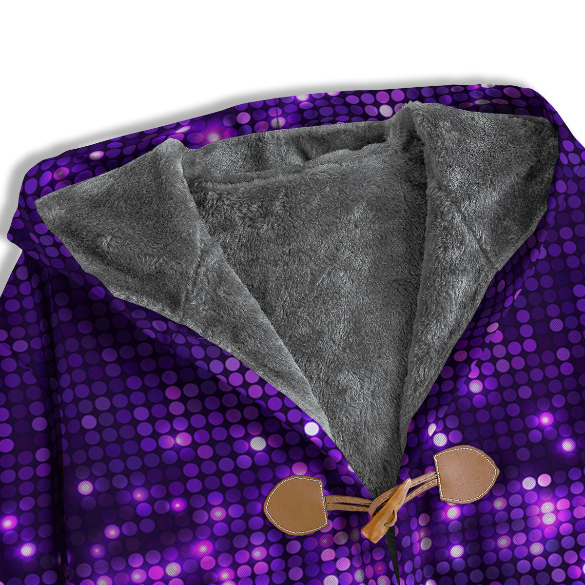 Disco Lights Purple Print Pattern Men's Windbreaker Jacket-grizzshop