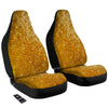 Disco Shiny Golden Texture Print Car Seat Covers-grizzshop