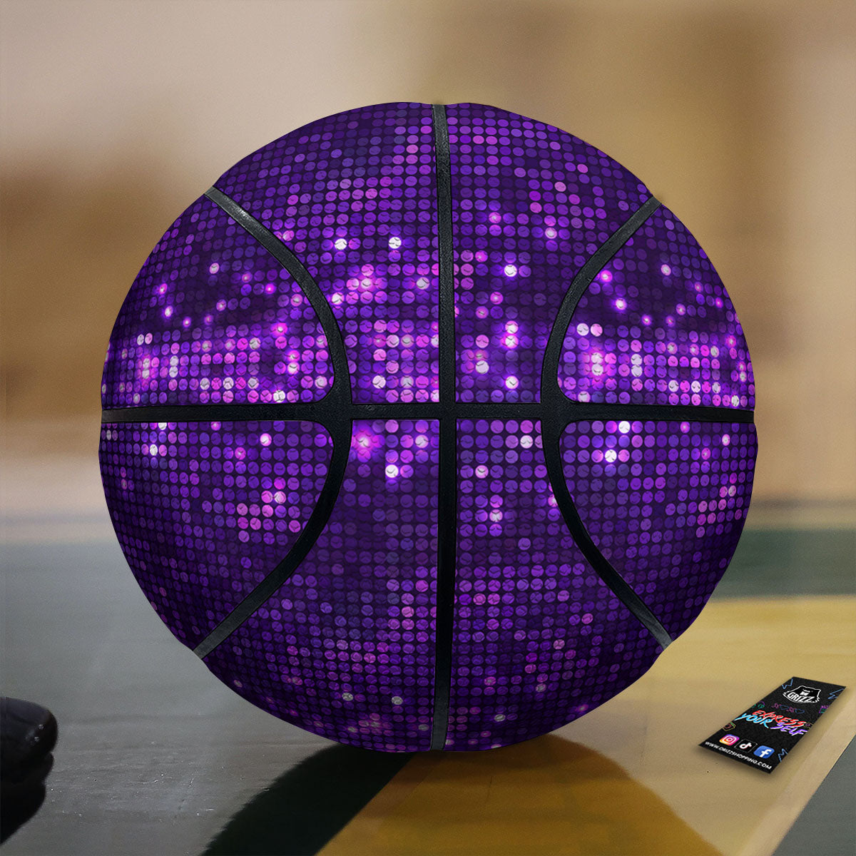 Cupcake Watercolor Print Pattern Basketball