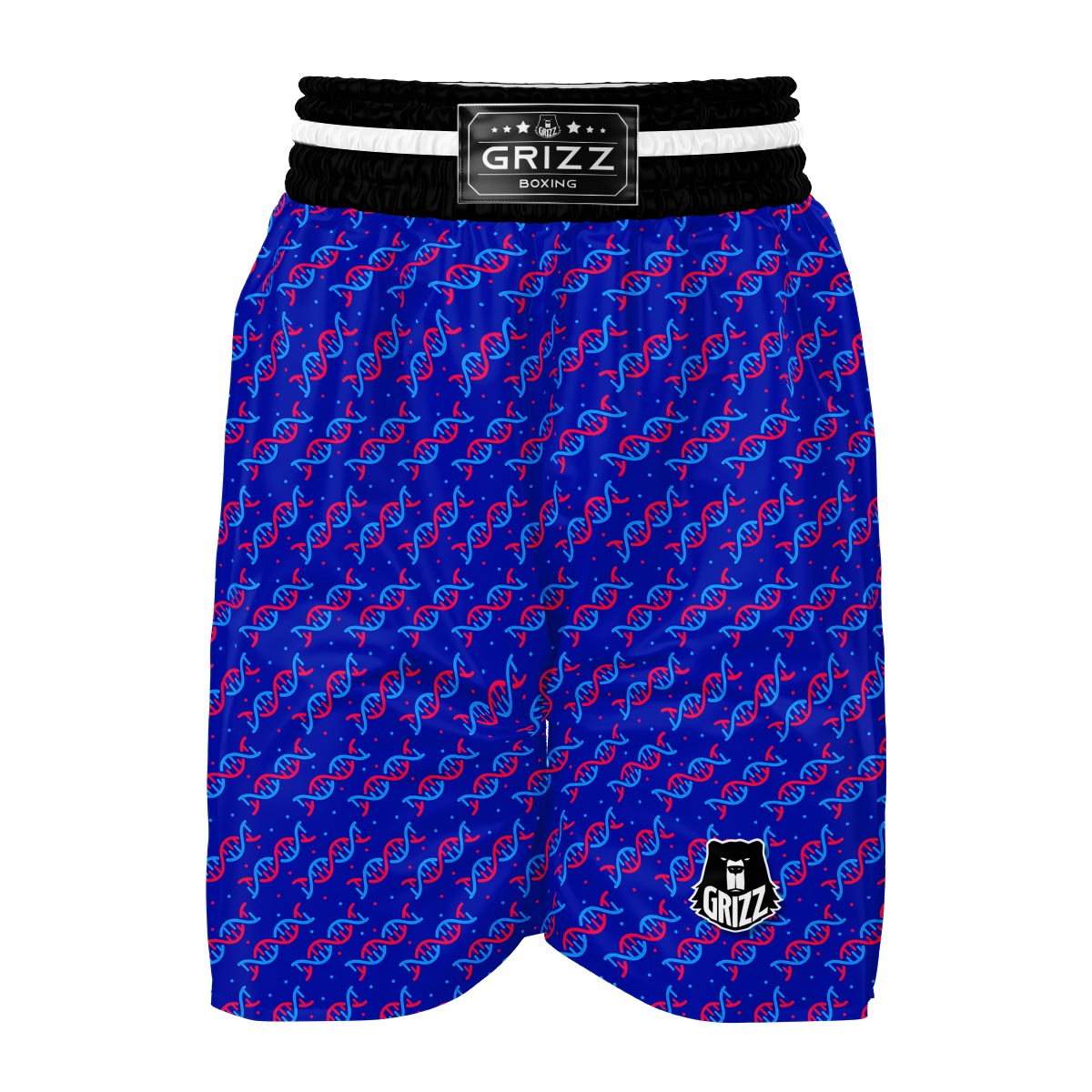 Dna Pattern Print Boxing Shorts-grizzshop