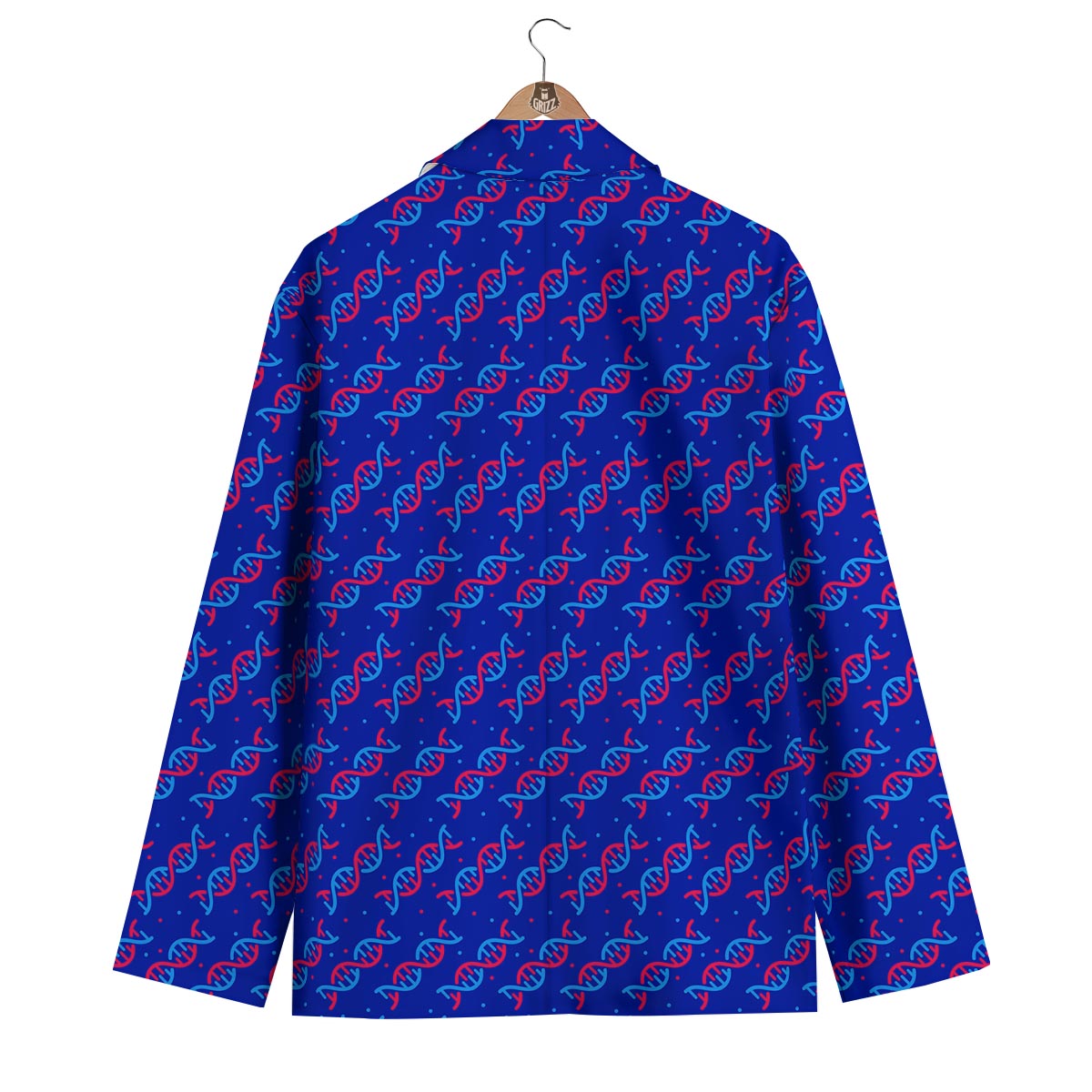 Dna Pattern Print Men's Blazer-grizzshop