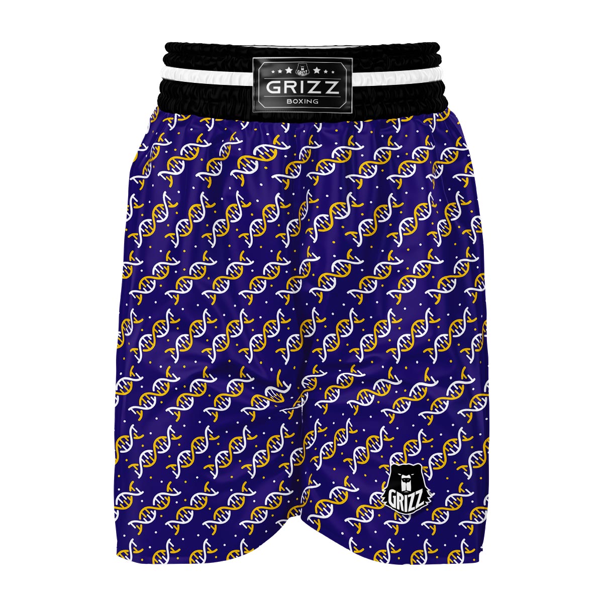 Dna Print Pattern Boxing Shorts-grizzshop