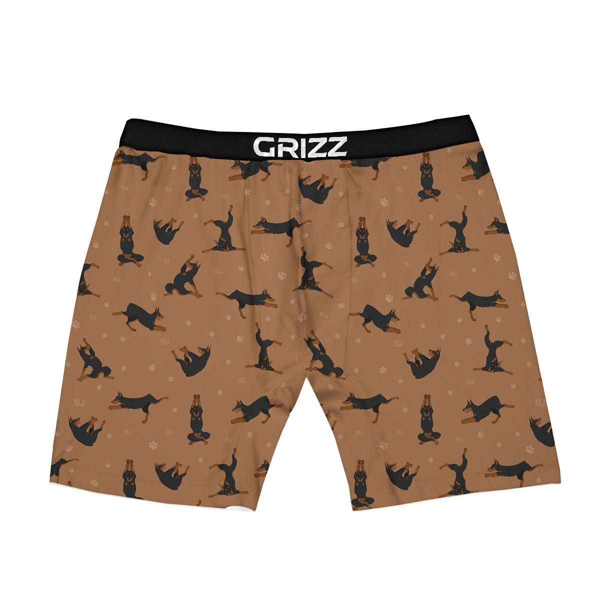 Dobermann Print Pattern Boxer Briefs-grizzshop