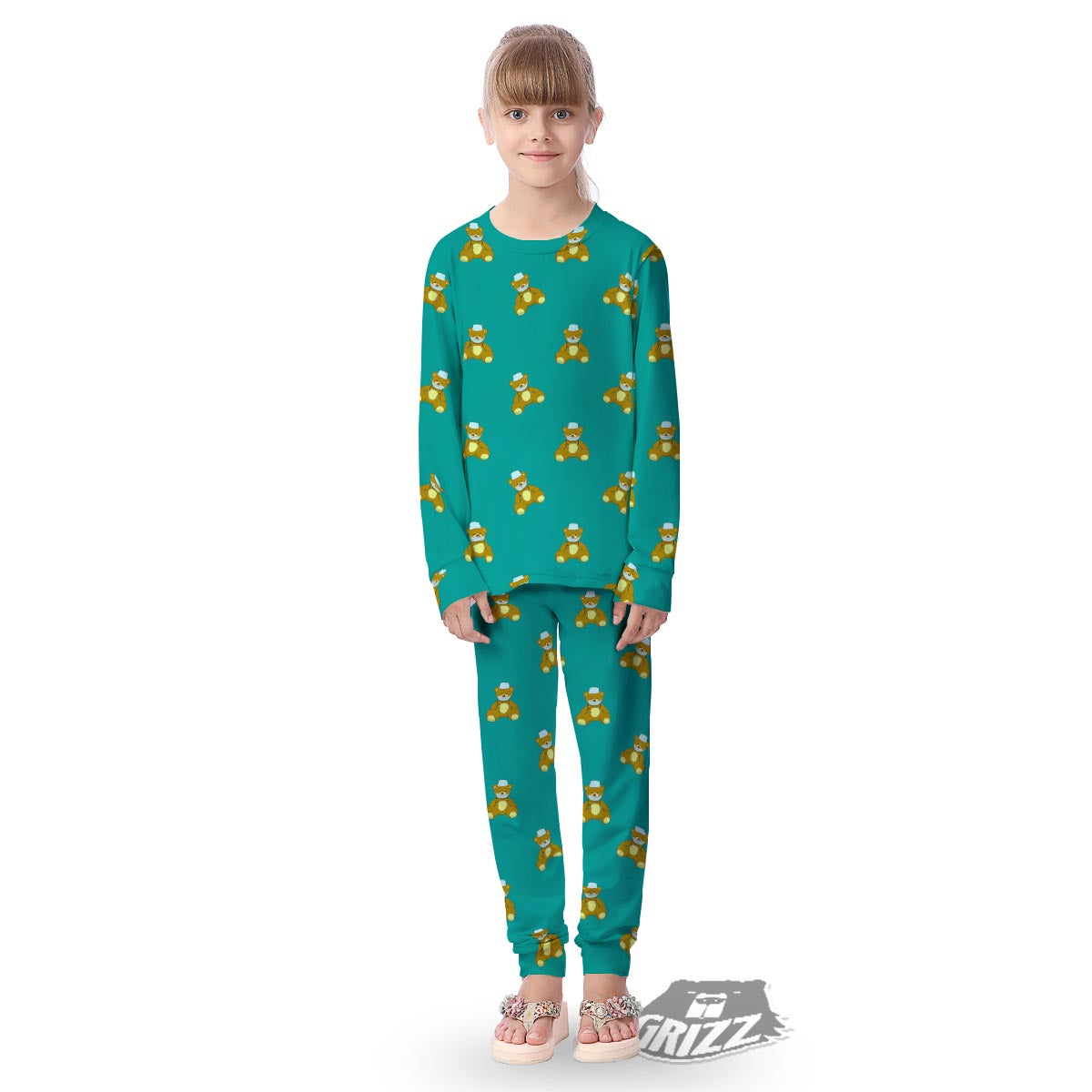 Doctor Teddy Bear Print Pattern Kid's Pajamas-grizzshop