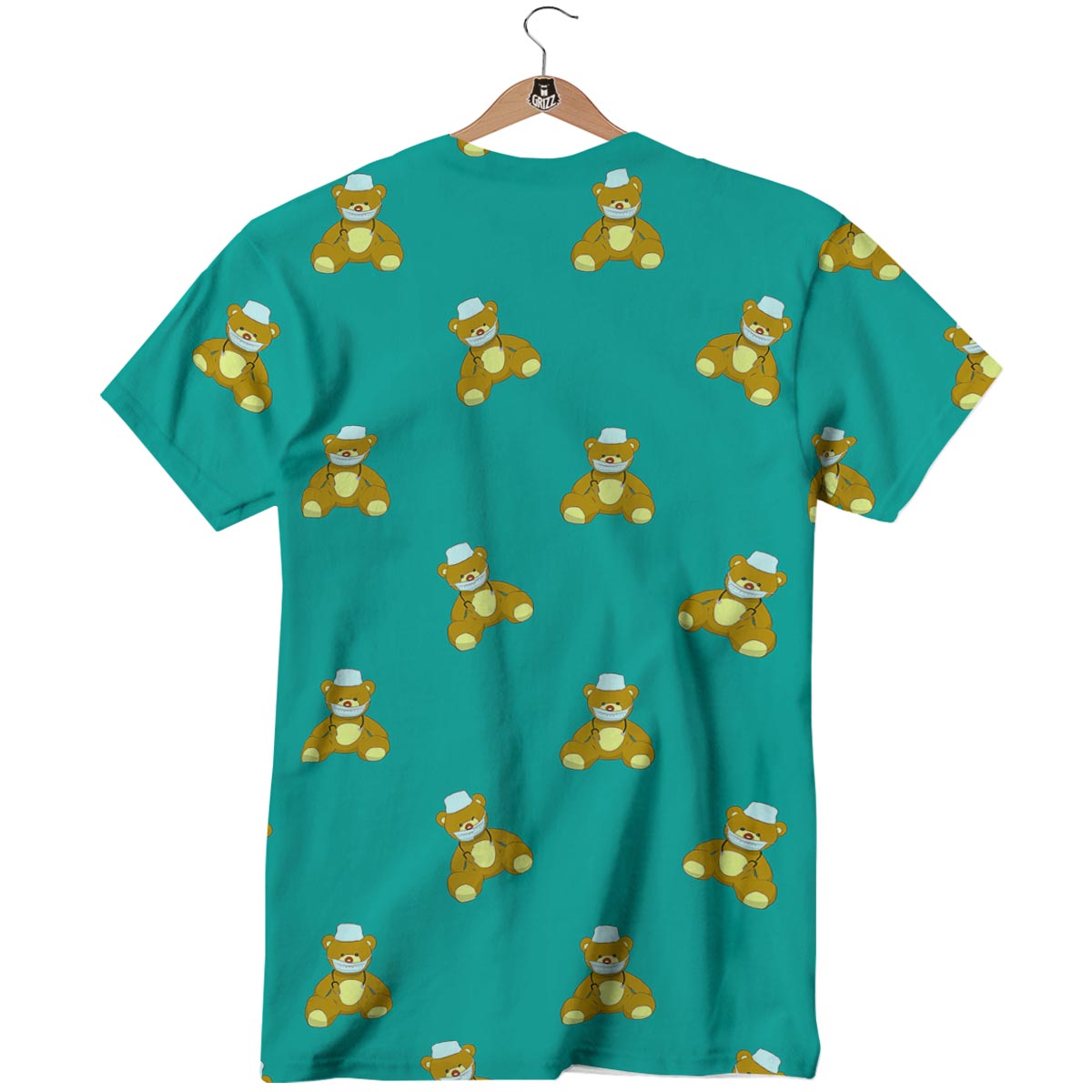 Doctor Teddy Bear Print Pattern T-Shirt-grizzshop