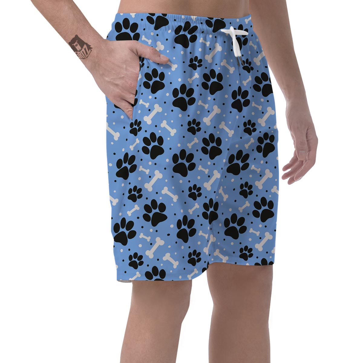 Dog Bone Paw Men's Shorts-grizzshop