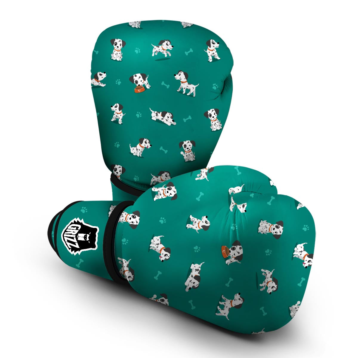 Dog Dalmatian Puppy Pattern Print Boxing Gloves-grizzshop