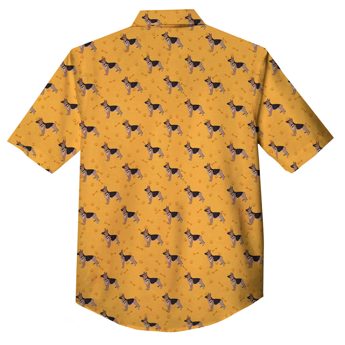 Dog German Shepherd Print Pattern Button Up Shirt-grizzshop