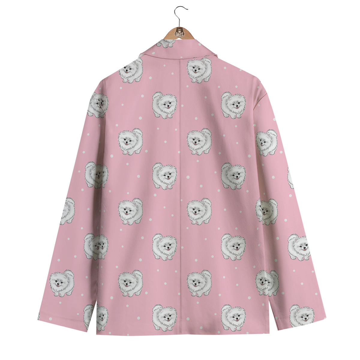 Dog Pomeranian Print Pattern Men's Blazer-grizzshop