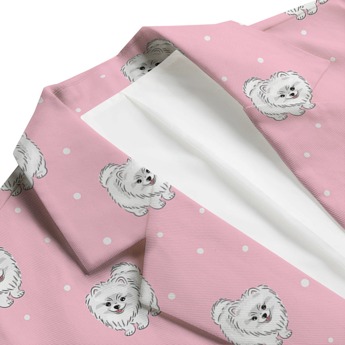Dog Pomeranian Print Pattern Men's Blazer-grizzshop