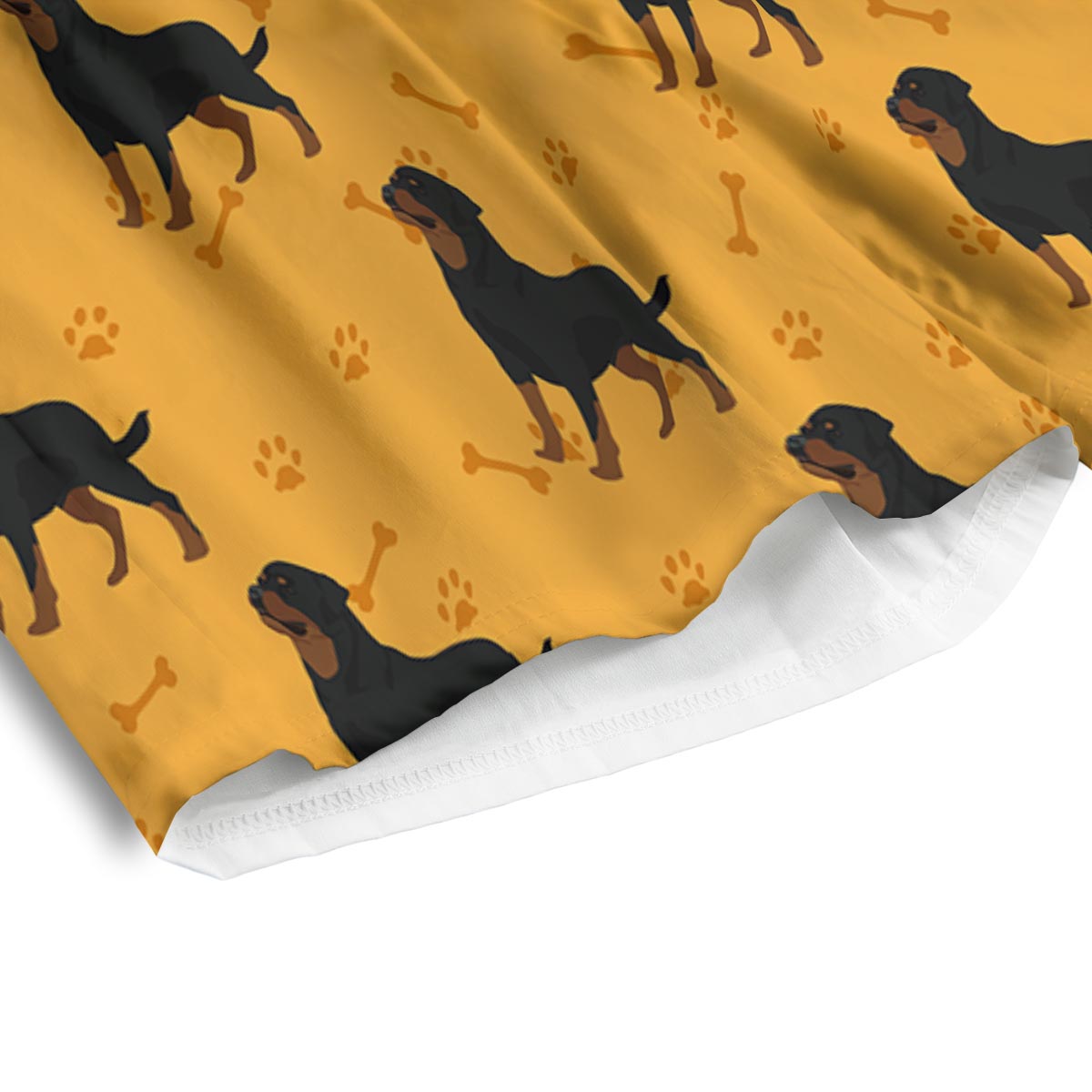 Dog Rottweiler Print Pattern Men's Athletic Shorts