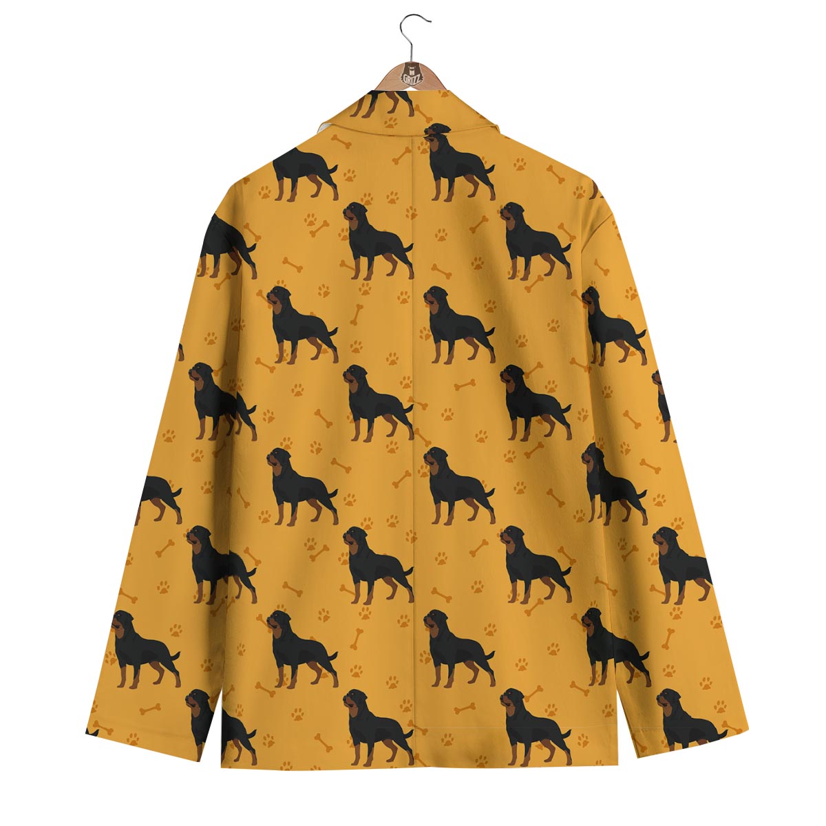 Dog Rottweiler Print Pattern Men's Blazer-grizzshop