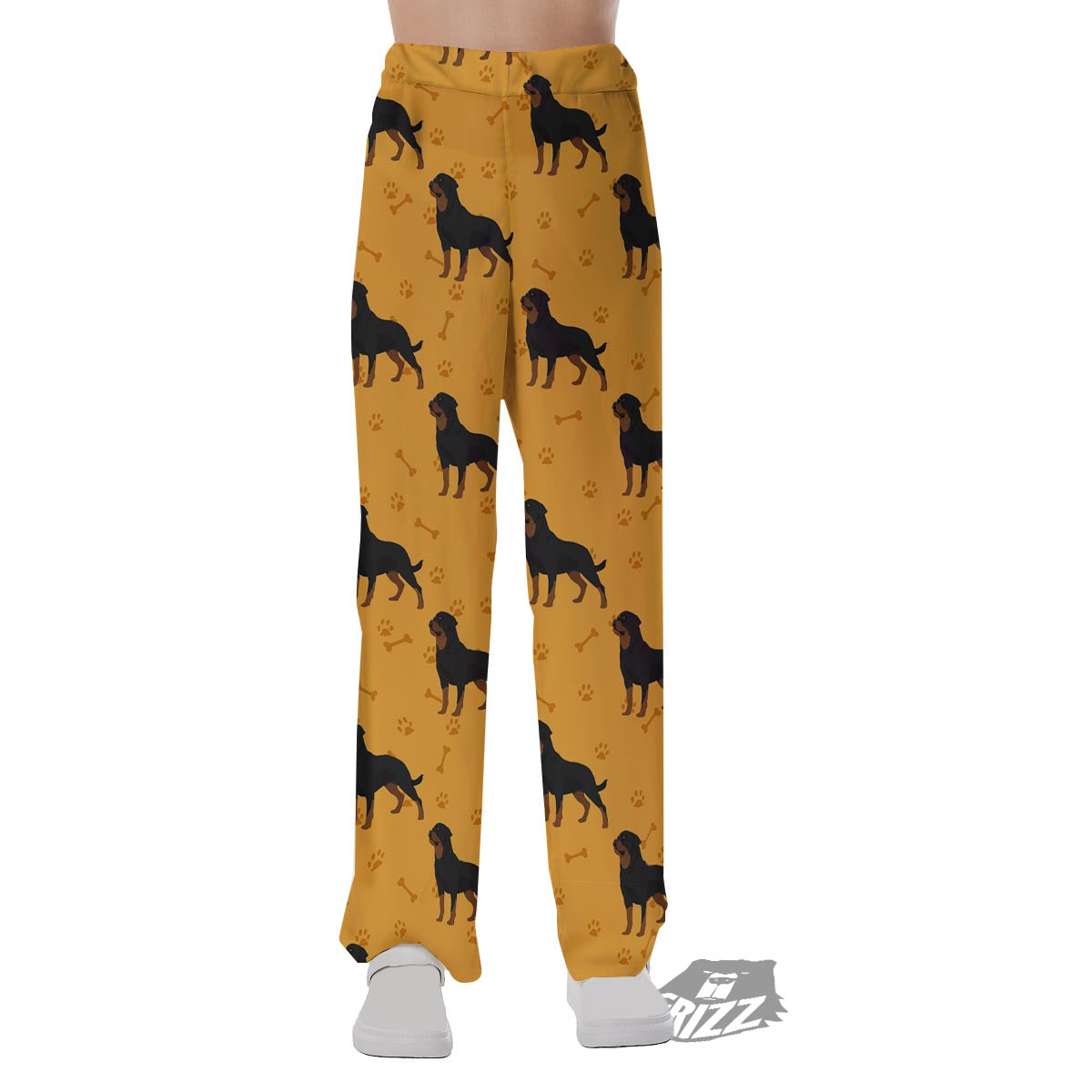 Dog Rottweiler Print Pattern Pajama Pants-grizzshop