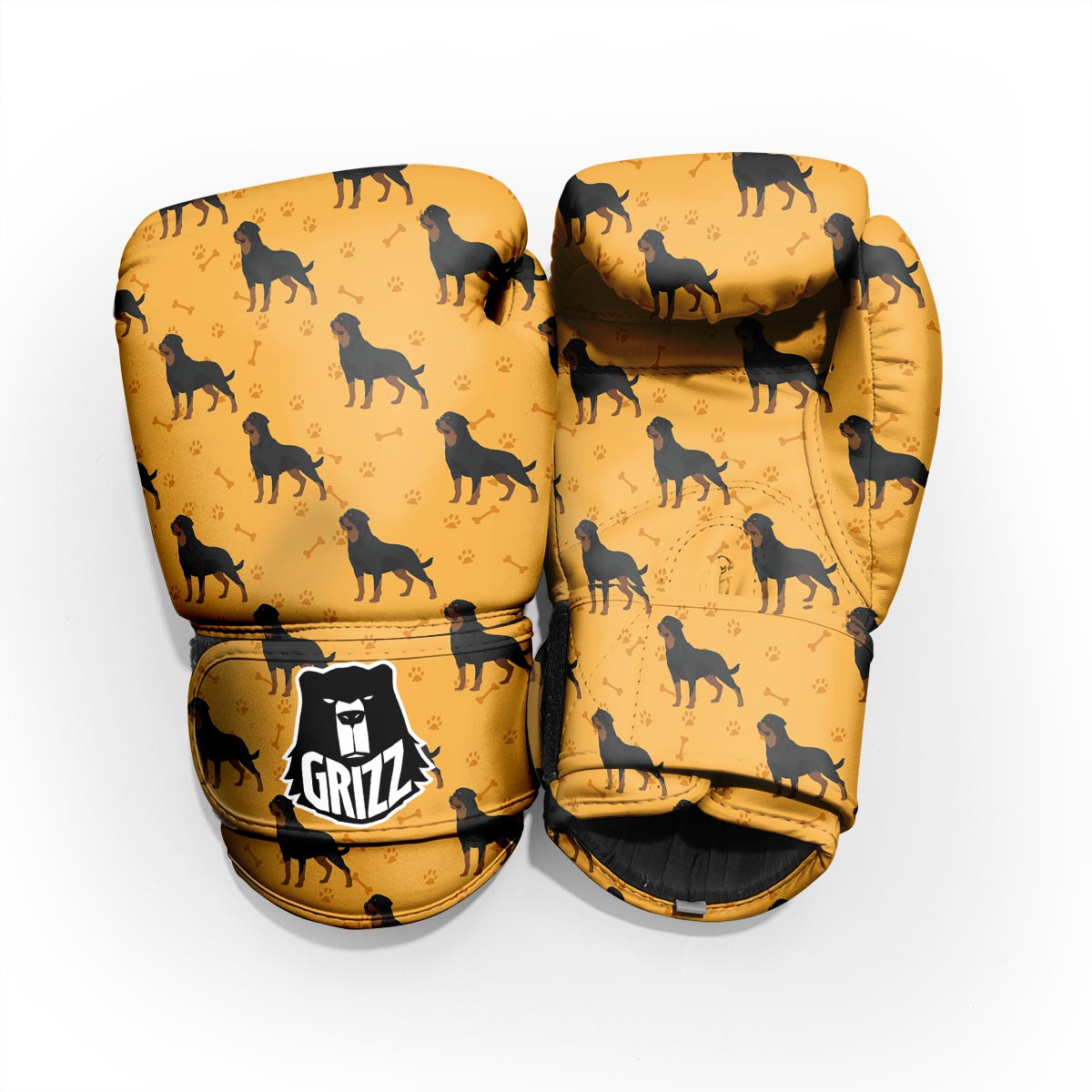 Dog Rottweiler Print Pattern Pro Boxing Glove