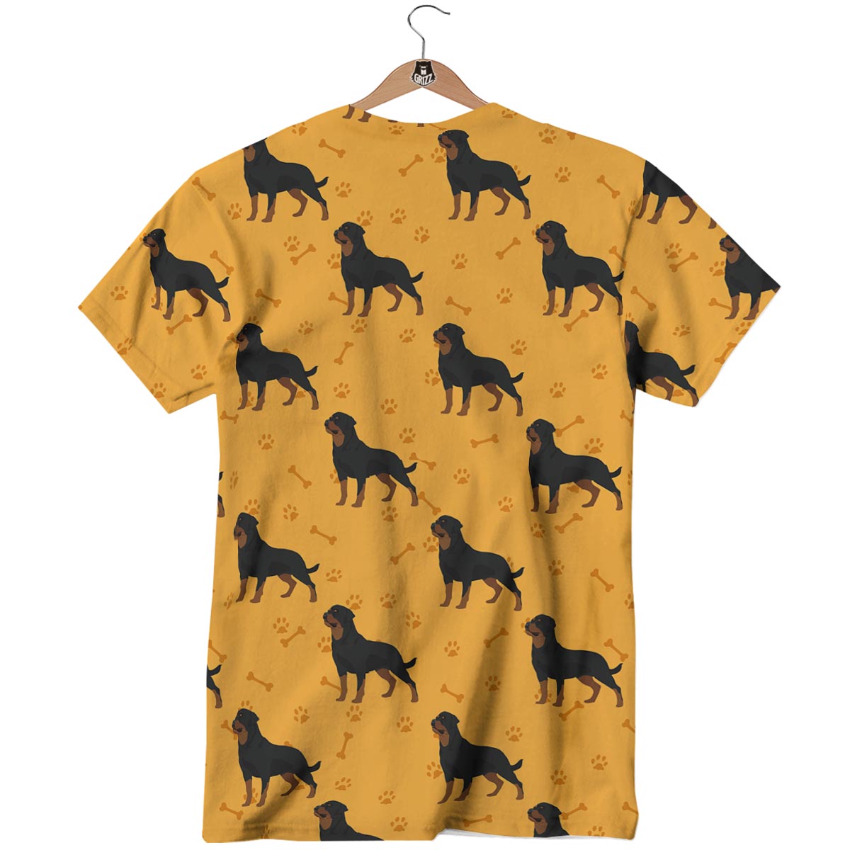 Dog Rottweiler Print Pattern T-Shirt-grizzshop