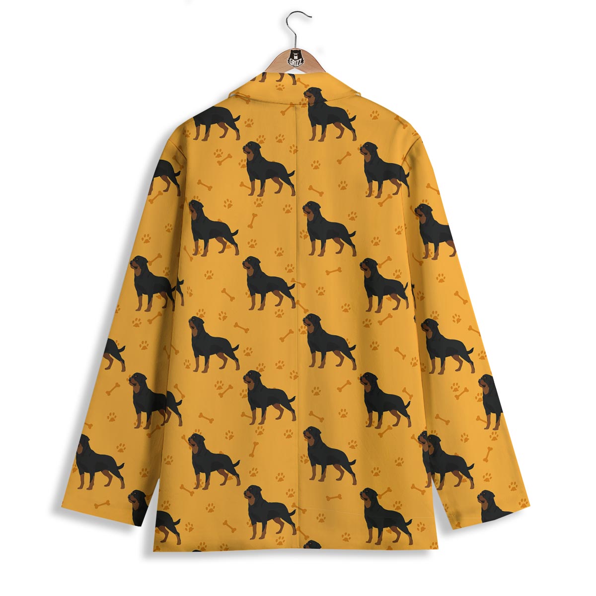 Dog Rottweiler Print Pattern Women's Blazer-grizzshop