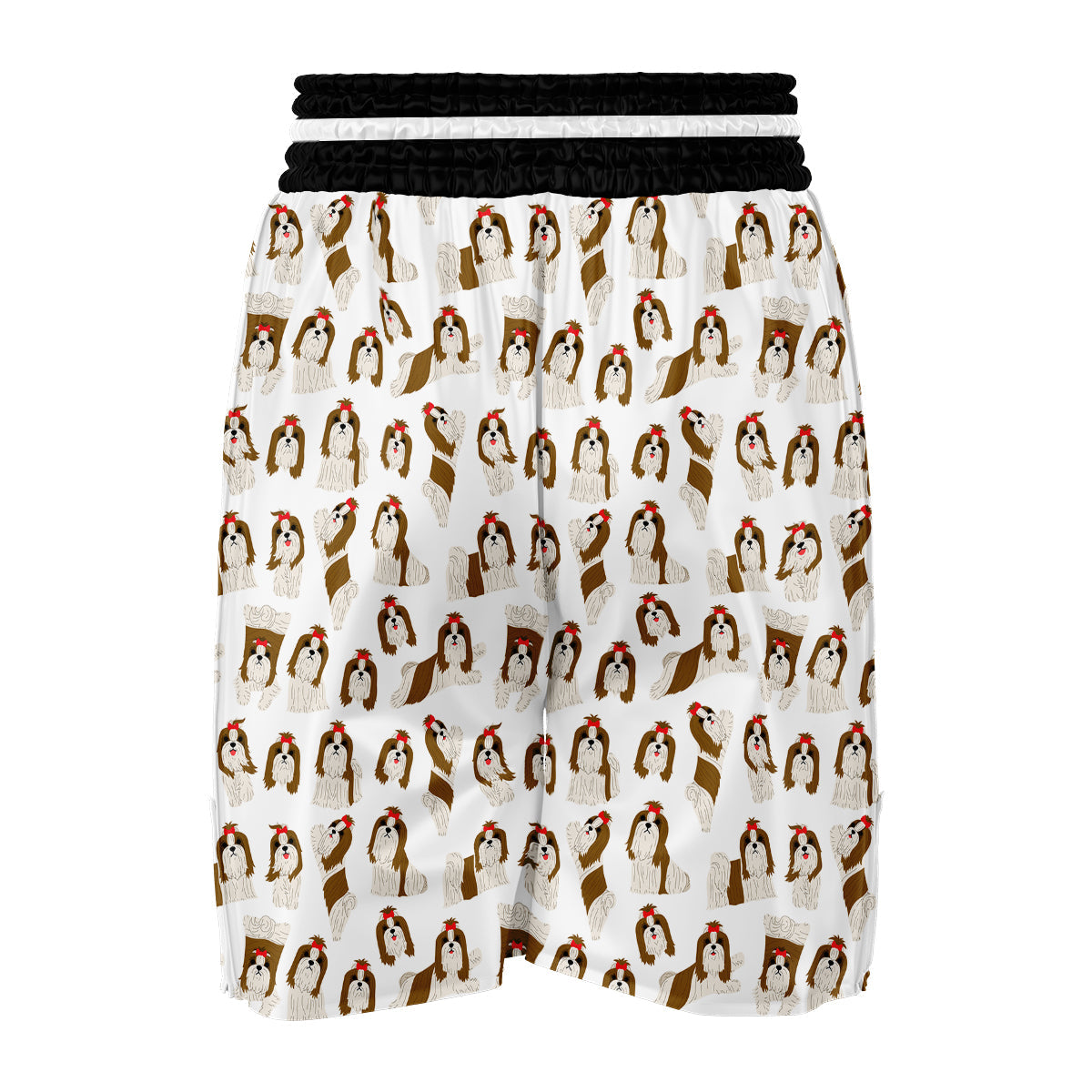 Dog Shih Tzu Pattern Print Boxing Shorts-grizzshop