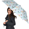 Dog Skiing Print Pattern Umbrella-grizzshop