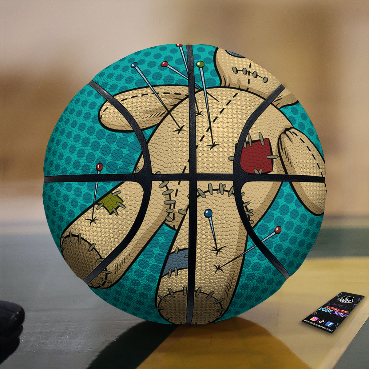 Doll Voodoo Print Basketball-grizzshop