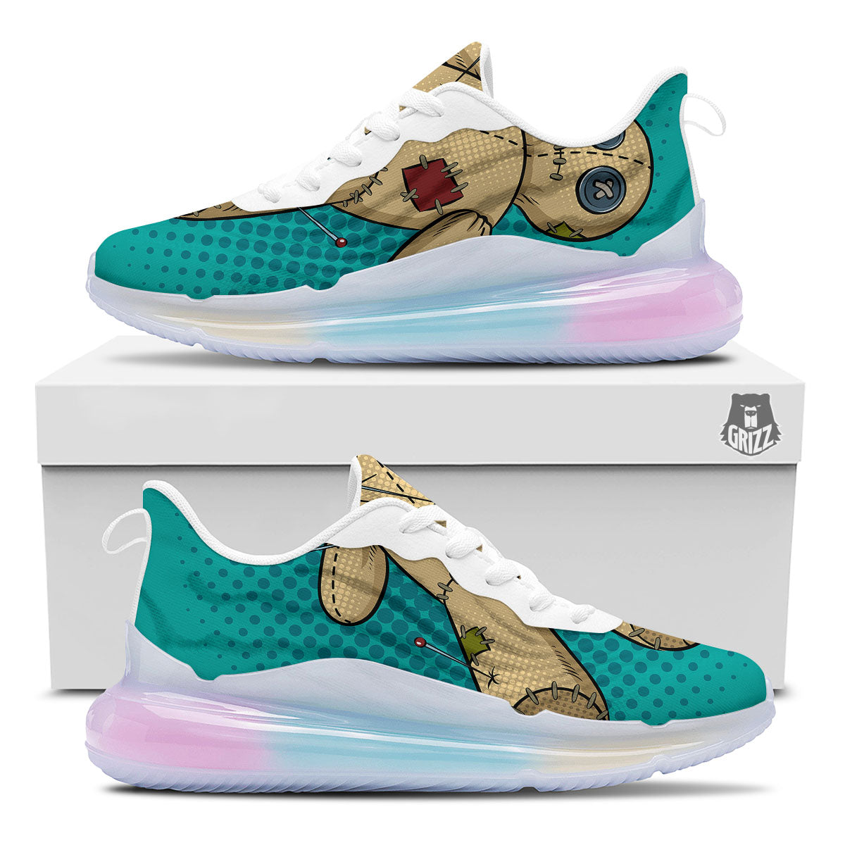Doll Voodoo Print Running Sneakers-grizzshop
