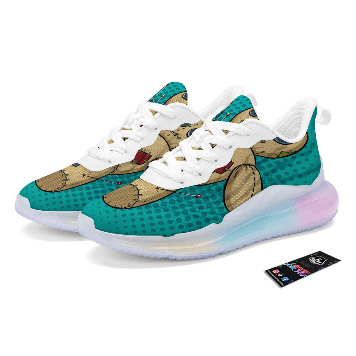 Doll Voodoo Print Running Sneakers-grizzshop