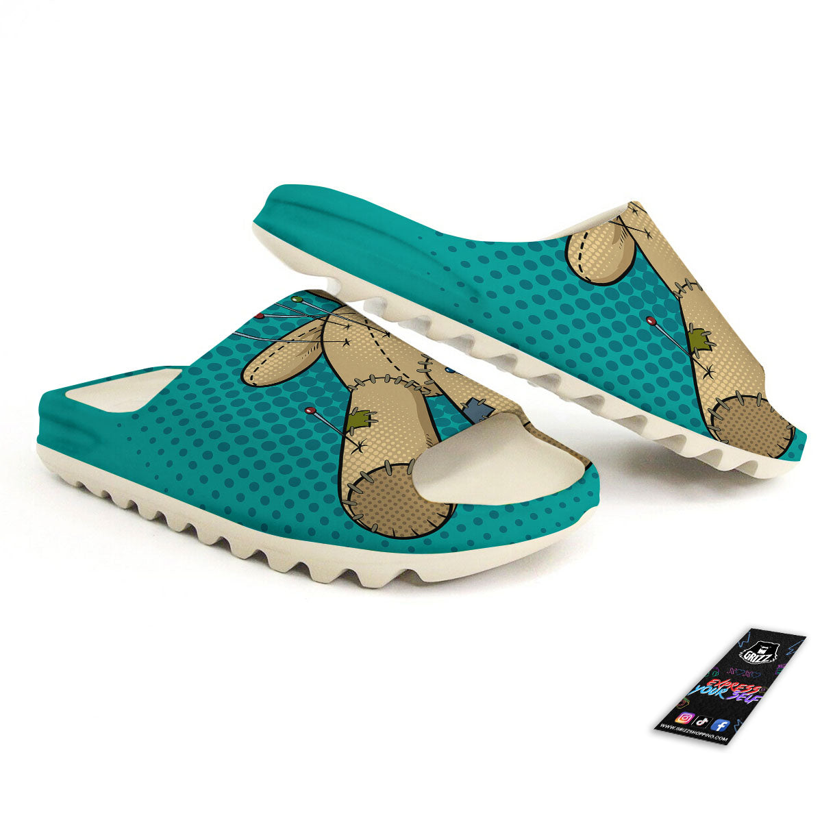 Doll Voodoo Print Sandals-grizzshop