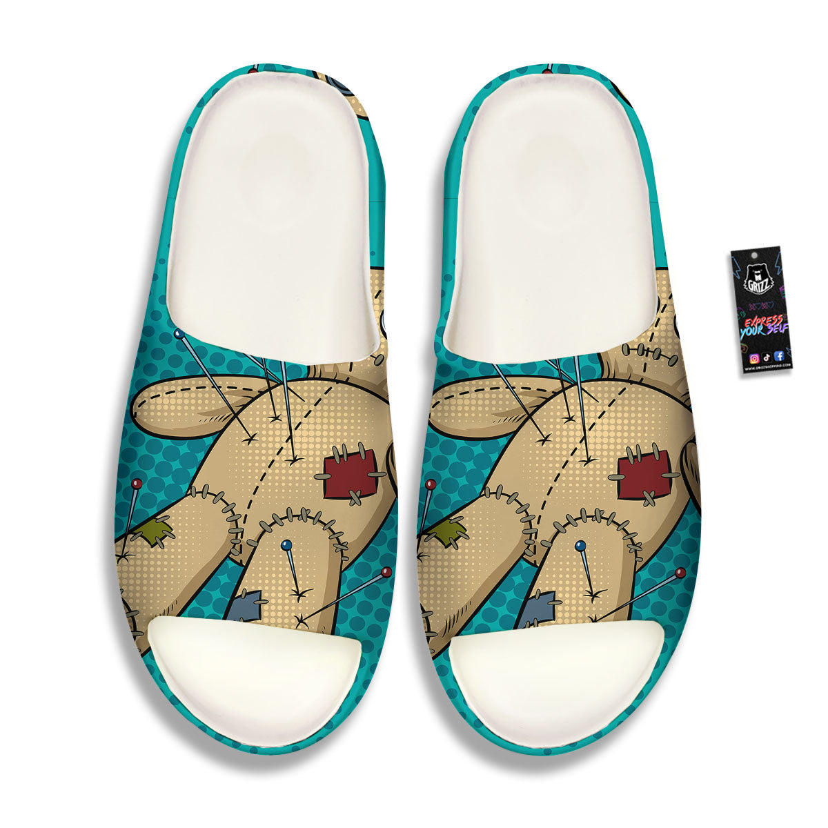Doll Voodoo Print Sandals-grizzshop