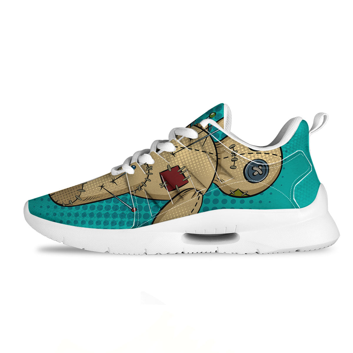 Doll Voodoo Print Tennis Shoes-grizzshop