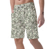 Dollar Money Pattern Print Men's Shorts-grizzshop