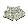 Dollar Money Pattern Print Muay Thai Boxing Shorts-grizzshop