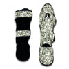 Dollar Money Pattern Print Muay Thai Shin Guards-grizzshop