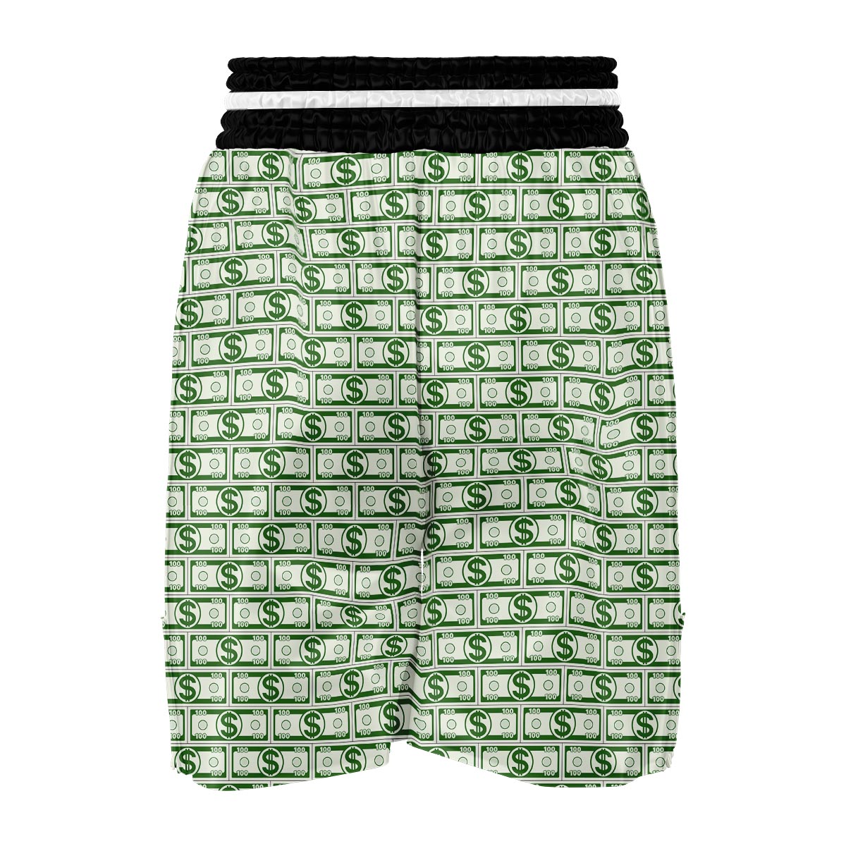 Dollar Money Print Pattern Boxing Shorts-grizzshop
