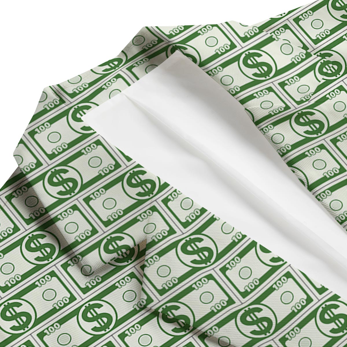 Dollar Money Print Pattern Men's Blazer-grizzshop