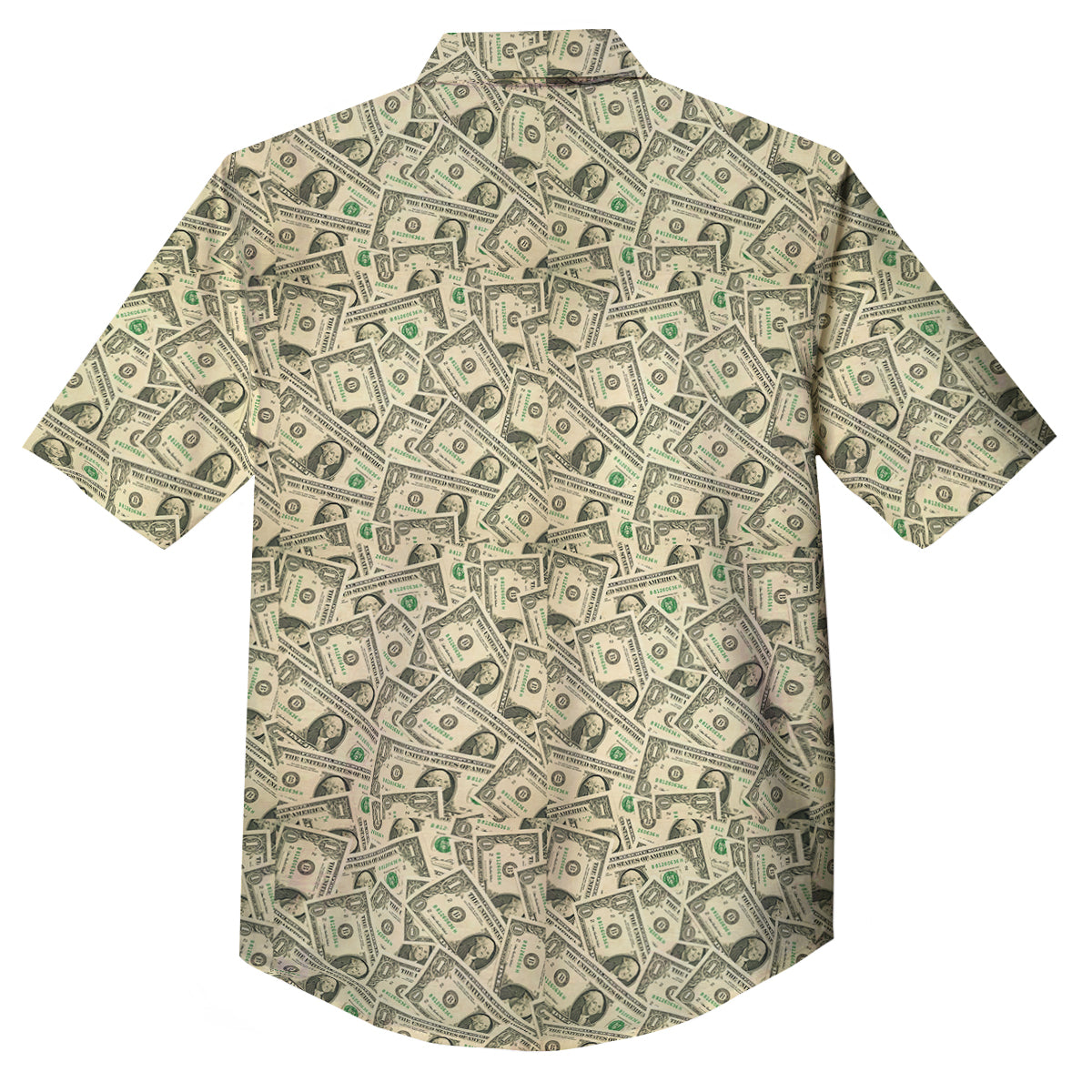 Dollars Vintagecolor Print Button Up Shirt-grizzshop
