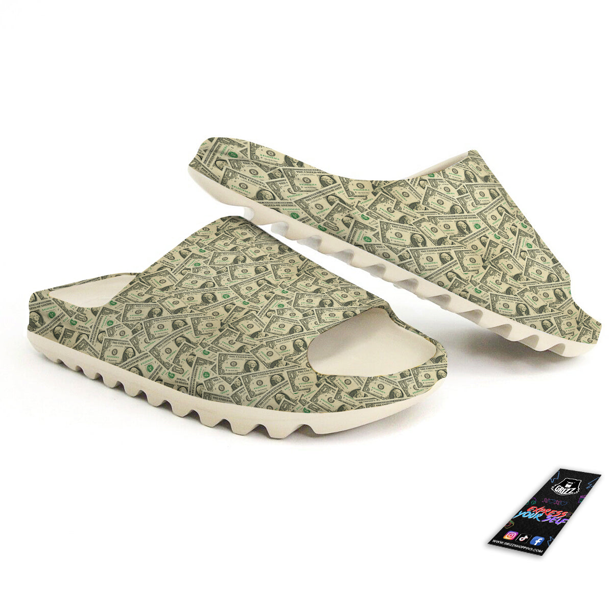 Dollars Vintagecolor Print Sandals-grizzshop